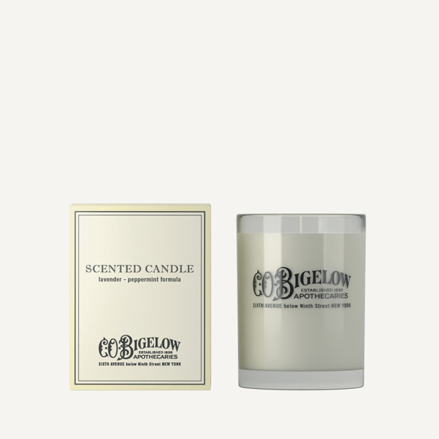 C.O. BIGELOW CANDLE - LAVENDER & PEPPERMINT, 60G, IN A GLASS CONTAINER WITH BOX