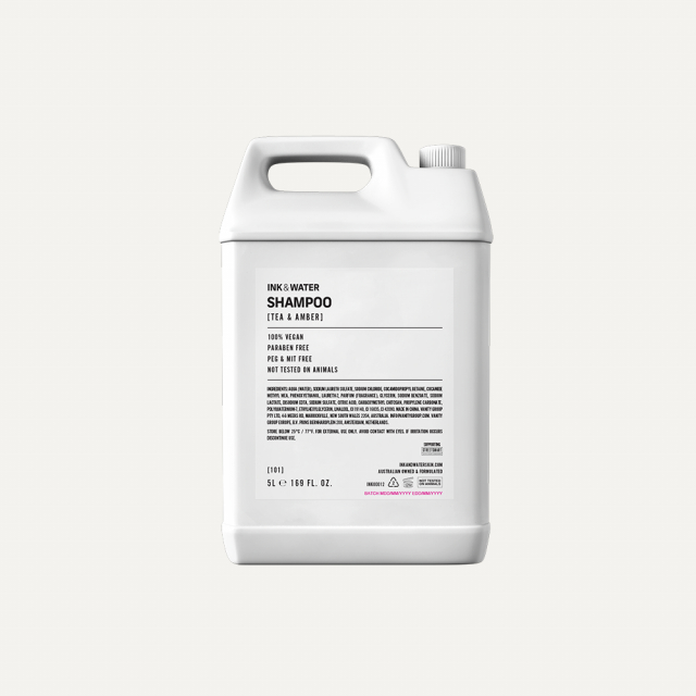 INK & WATER TEA & AMBER SHAMPOO 5L