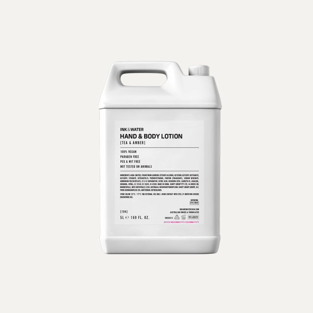 INK & WATER TEA & AMBER HAND & BODY LOTION 5L