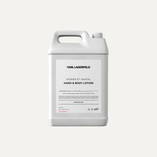 KARL LAGERFELD MÛRIER ET SANTAL HAND & BODY LOTION 5L