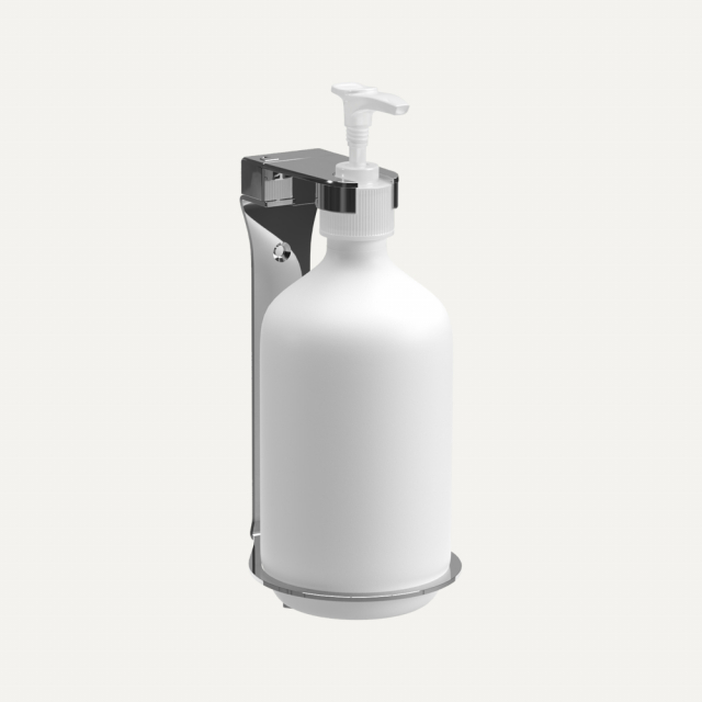 STEEL SINGLE BRACKET STAINLESS STEEL- 500ML - CHEMIST REFILLABLE