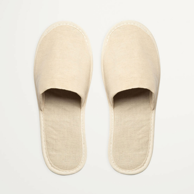 NATURAL COTTON SLIPPER