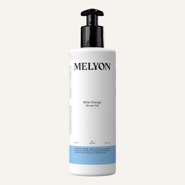 MELYON SHOWER GEL, ORANGE BITTER, INVISIBLE DISPENSER 300ML