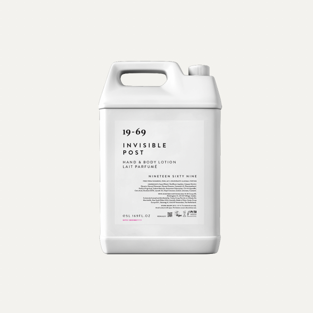 19-69 HAND & BODY LOTION, INVISIBLE POST, 5L