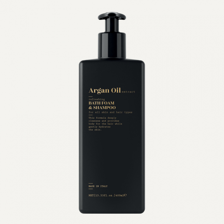 ARGAN HAIR & BODY GEL, OIL EXTRACT IN INVISIBLE DISPENSER 400ML in the group BOUTIQUE BAZAAR / UNBOUND / ARGAN at AMEGA LAB AB (ARG0018441P1EUR)