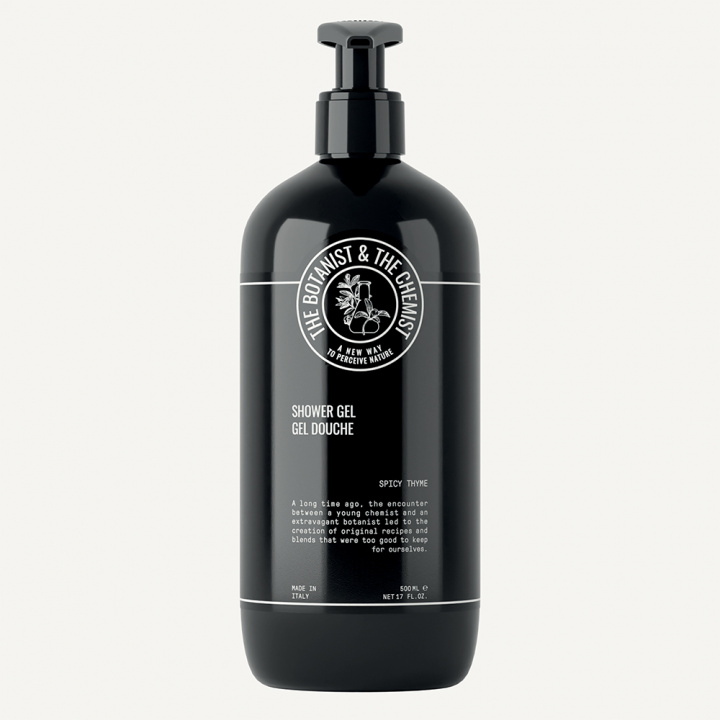 THE BOTANIST & THE CHEMIST SHOWER GEL, SPICY THYME IN A OMEGA 500ML in the group BOUTIQUE BAZAAR / UNBOUND / THE BOTANIST & THE CHEMIST at AMEGA LAB AB (BCST17621P1EUR)