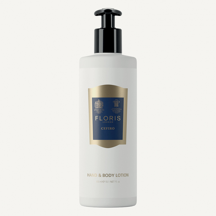 FLORIS HAND & BODY CREAM, CEFIRO, INVISIBLE CYLINDRICAL DISPENSER 300ML in the group BOUTIQUE BAZAAR / CONTRACT CLUB / FLORIS at AMEGA LAB AB (FLOCE18212P1EUR)