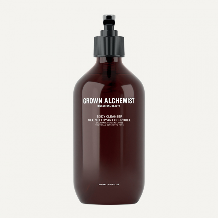 GROWN ALCHEMIST SHOWER GEL, AMBER, CHEMIST CYLINDRICAL DISPENSER 500ML in the group BOUTIQUE BAZAAR / CONTRACT CLUB / GROWN ALCHEMIST at AMEGA LAB AB (Grown304)