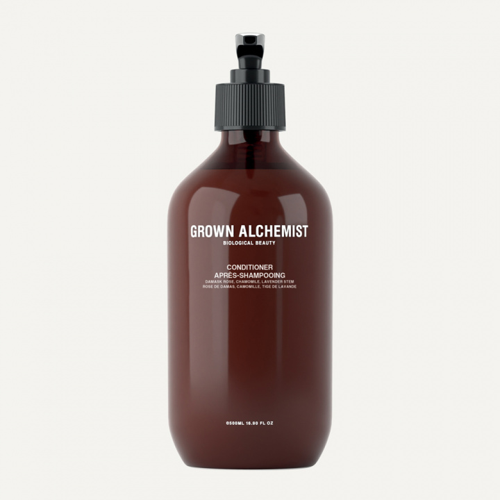 GROWN ALCHEMIST CONDITIONER, AMBER, CHEMIST CYLINDRICAL DISPENSER 500ML in the group BOUTIQUE BAZAAR / CONTRACT CLUB / GROWN ALCHEMIST at AMEGA LAB AB (Grown308)