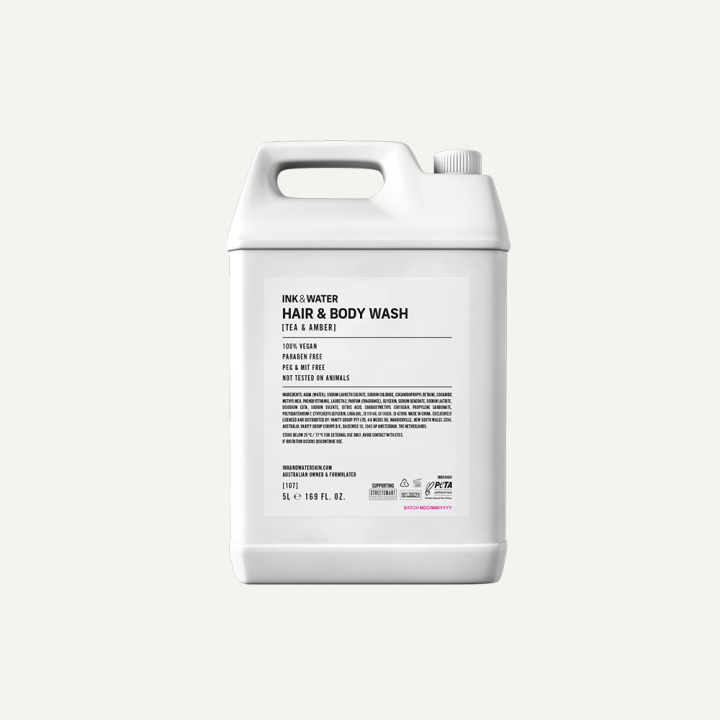 INK & WATER TEA & AMBER 3-IN-1 HAIR, HAND & BODY WASH 5L in the group THE SHOP / VANITY GROUP / INK & WATER at AMEGA LAB AB (INK00803)
