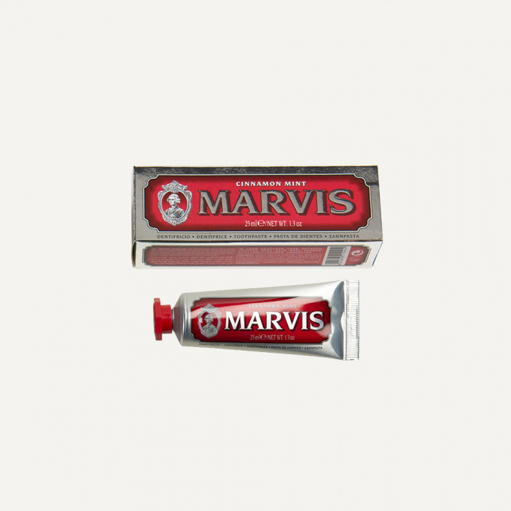 MARVIS TOOTHPASTE - CINNAMON MINT 25ML in the group BOUTIQUE BAZAAR / ESSENTIALS & IN-ROOM CARE / BUTLER COLLECTION at AMEGA LAB AB (LBA57015)