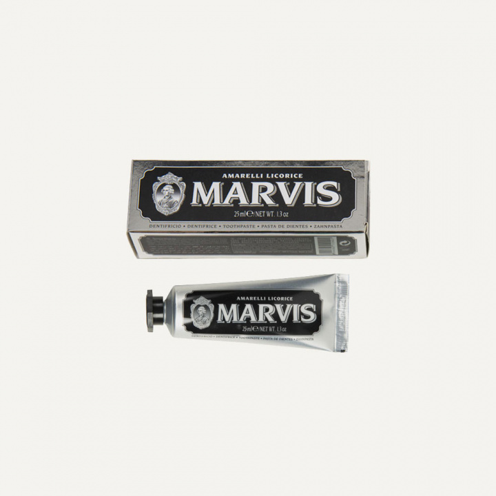 MARVIS TOOTHPASTE - AMARELLI LICORICE 25ML in the group BOUTIQUE BAZAAR / ESSENTIALS & IN-ROOM CARE / BUTLER COLLECTION at AMEGA LAB AB (LBA57025)