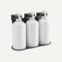 TRIPLE BRACKET MAGNET BLACK PAINTED STEEL - 500ML - OMEGA REFILLABLE