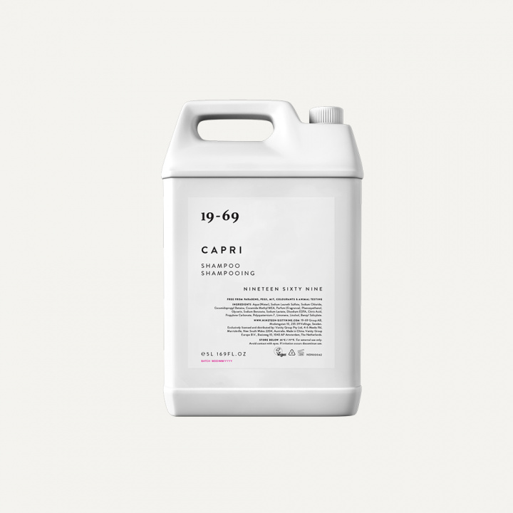 19-69 CAPRI SHAMPOO 5L CANISTER in the group THE SHOP / VANITY GROUP / 19-69 at AMEGA LAB AB (NSN00580)