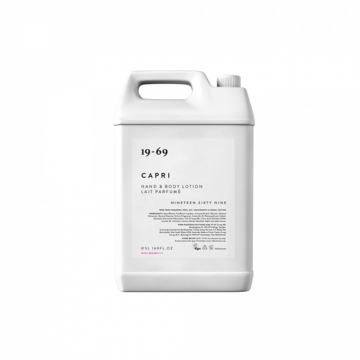 19-69 CAPRI HAND & BODY LOTION 5L CANISTER in the group THE SHOP / VANITY GROUP / 19-69 at AMEGA LAB AB (NSN00583)