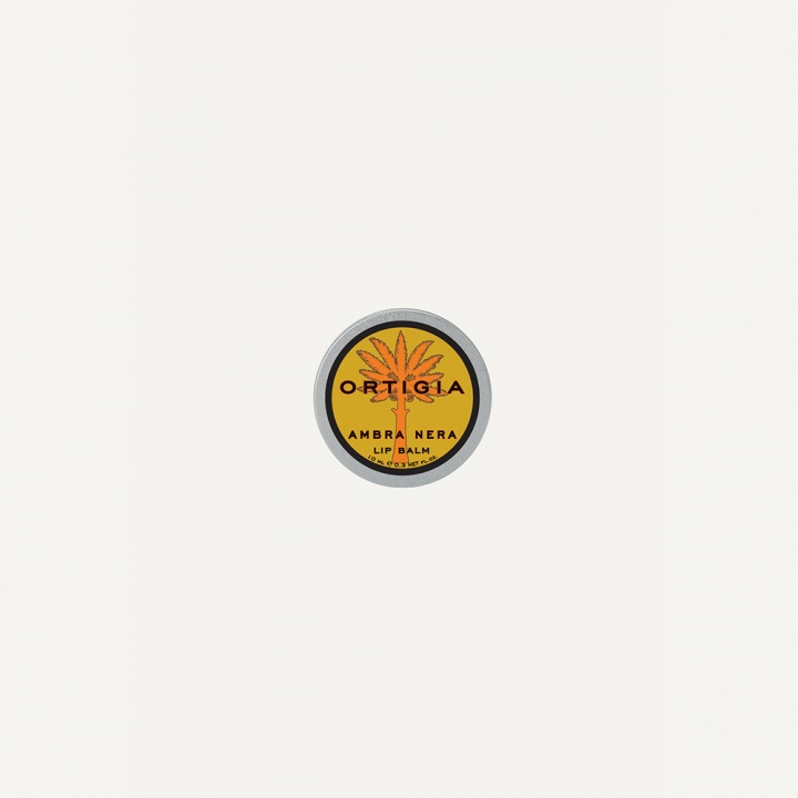 ORTIGIA 10ML LIP BALM ALUMINUM JAR AMBRA NERA NATURALE, NEUTRAL in the group BOUTIQUE BAZAAR / CONTRACT CLUB / ORTIGIA at AMEGA LAB AB (ORTAN12021P1EUR)