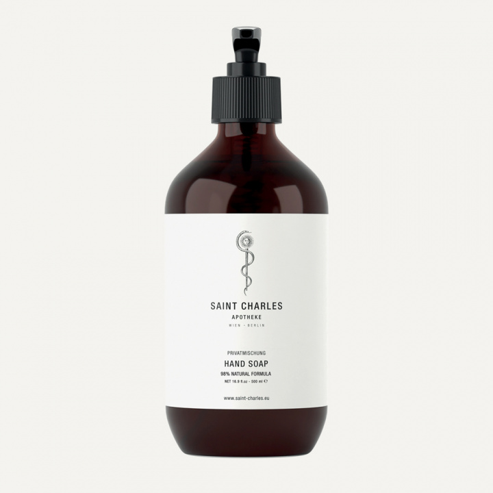 SAINT CHARLES HAND WASH, PRIVAT MISCHUNG IN CHEMIST DISPENSER 500ML in the group BOUTIQUE BAZAAR / CONTRACT CLUB / SAINT CHARLES at AMEGA LAB AB (SCHPR20501P1EUR)