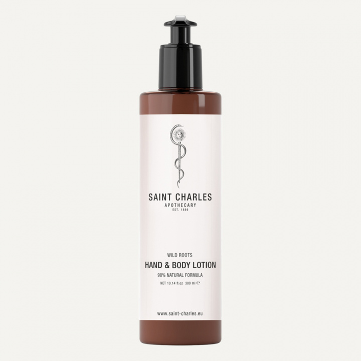 SAINT CHARLES HAND & BODY CREAM, WILD ROOTS IN META DISPENSER 300ML in the group BOUTIQUE BAZAAR / CONTRACT CLUB / SAINT CHARLES at AMEGA LAB AB (ST.CH0152)