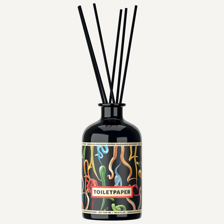 TOILETPAPER ROOM FRAGRANCE DIFFUSER -SNAKES- IN GLASS 1L in the group BOUTIQUE BAZAAR / CONTRACT CLUB / TOILETPAPER at AMEGA LAB AB (TLP0015621P1EUR)