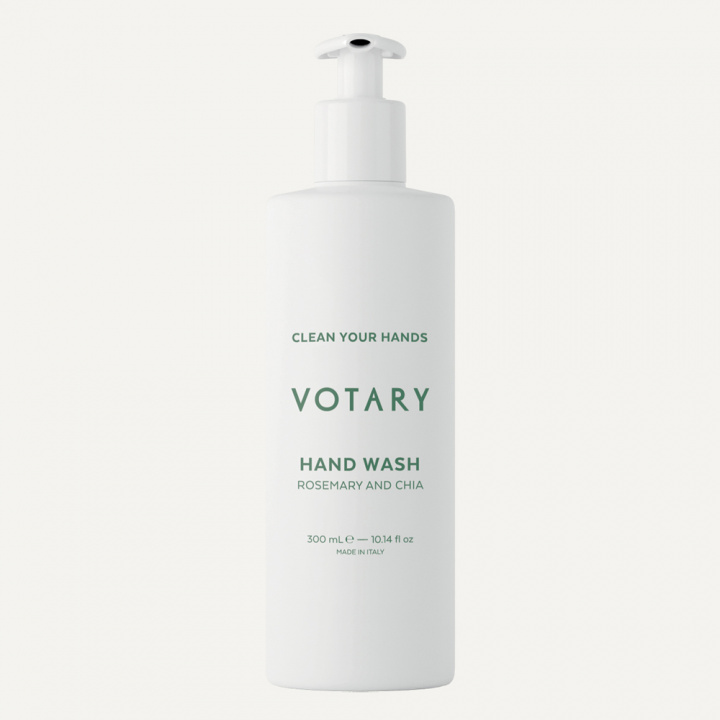 VOTARY HAND WASH, ROSEMARY & CHIA IN INVISIBLE DISPENSER 300ML in the group BOUTIQUE BAZAAR / CONTRACT CLUB / VOTARY at AMEGA LAB AB (VOTRC18201P1EUR)