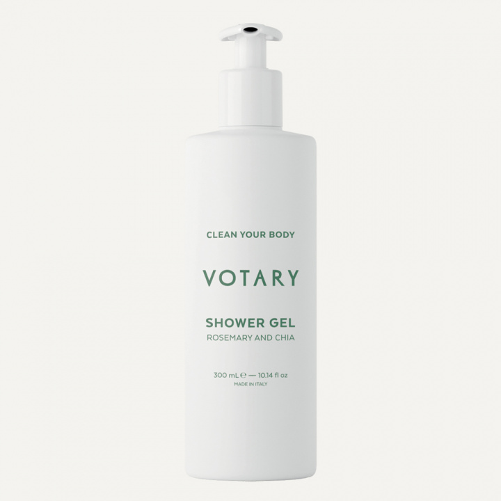 VOTARY SHOWER GEL, ROSEMARY & CHIA IN INVISIBLE DISPENSER 300ML in the group BOUTIQUE BAZAAR / CONTRACT CLUB / VOTARY at AMEGA LAB AB (VOTRC18221P1EUR)